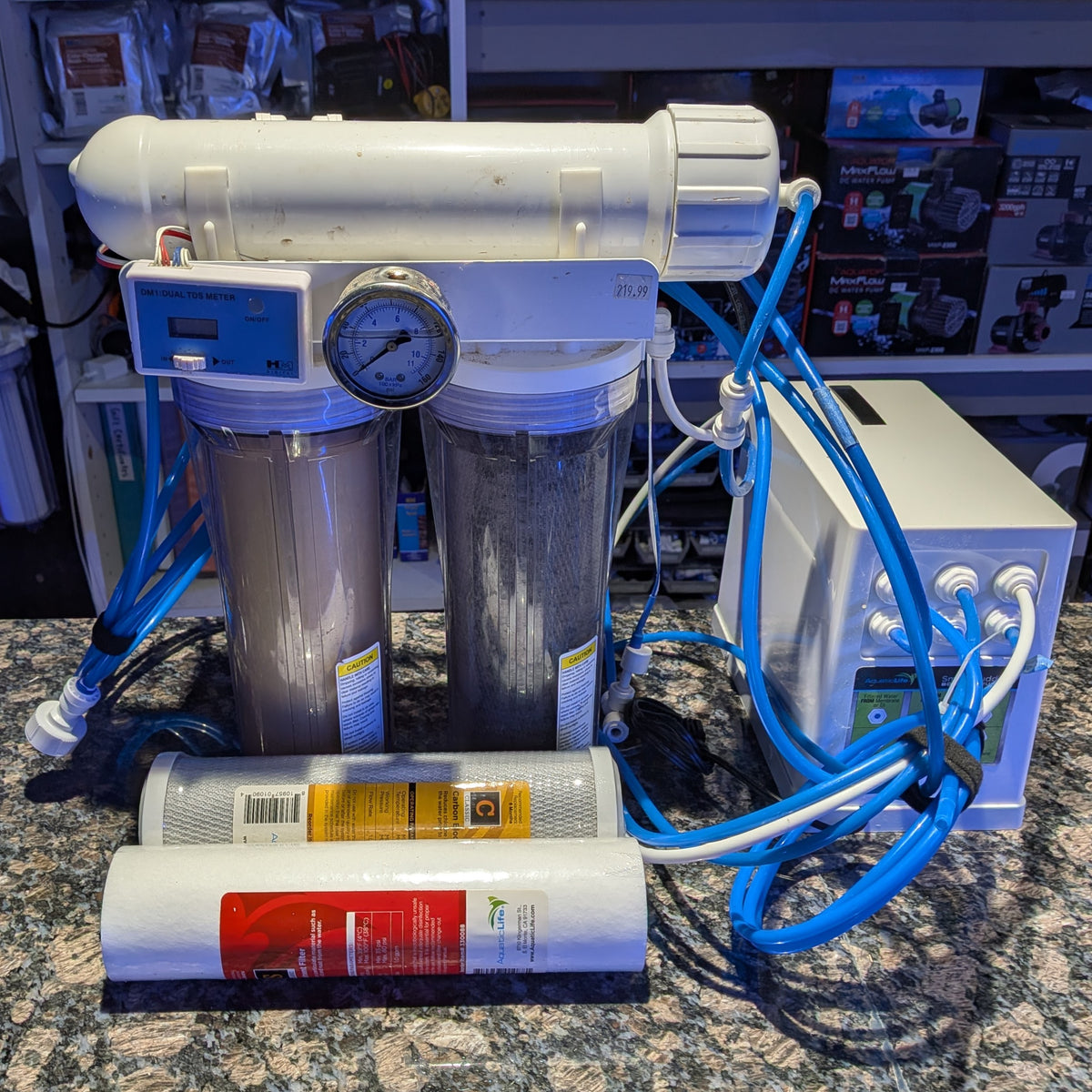 Two-unit RO/DI w/ TDS meter w/ Booster Pump