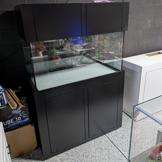 Glass Cages 120-gal. Low Iron Glass Tank & Stand & Canopy