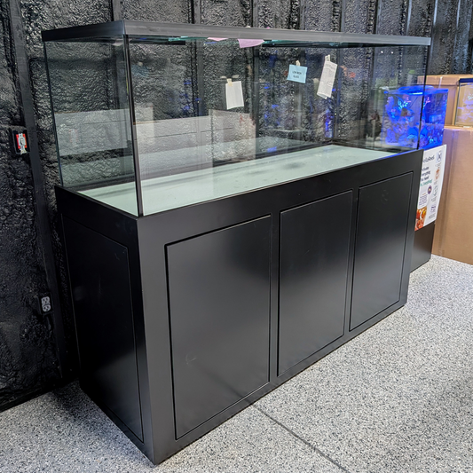 Glass Cages 180-gal. Low Iron Glass Tank & Stand with Built-in Overflow